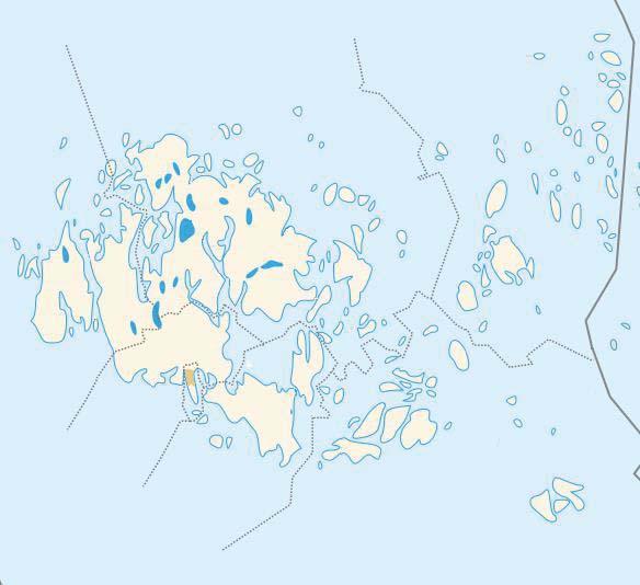 Sju kommuner 33 Kommunindelning 1. Eckerö, Hammarland 2. Mariehamn 3. Jomala 4. Lemland, Lumparland 5. Brändö, Kumlinge 6. Sottunga, Föglö, Kökar 7.