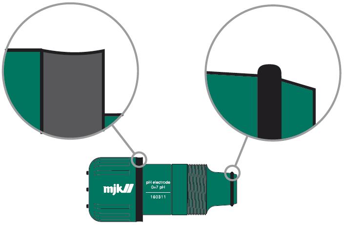 2.2 Montage av elektrod phix Compact, levereras med elektroden omonterad.