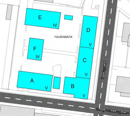 6 (14) Figur 2 Planerad bebyggelse enligt planförslaget (förenklat). 2.2 Trafik Trafikflödena mättes på vägarna runt planområdet under åren 2011-2015.