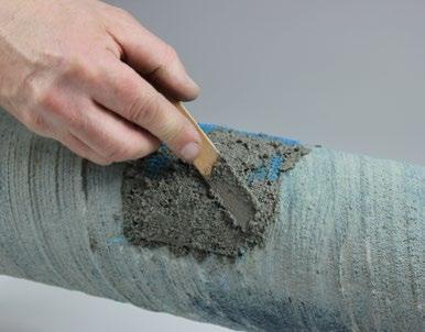 Den innehåller: Sand - cement blandning Betongtillsats Binda Kapning av VRS ZM