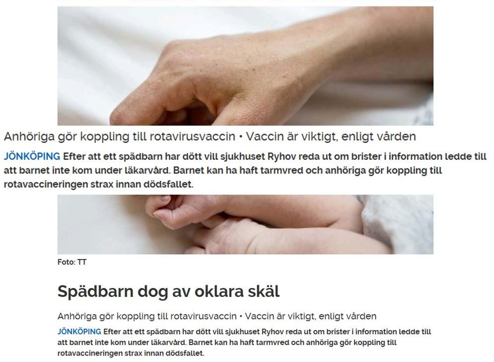 Ny information leder till skärpta åtgärder I samband med en rutinmässig periodisk säkerhetsuppdatering för ett av rotavirusvaccinerna har Europeiska läkemedelsmyndighetens (EMAs) kommitté för