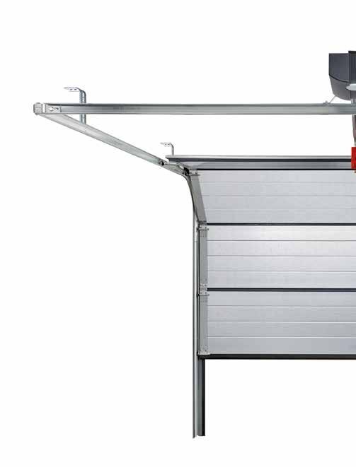 Genomtänkta detaljer Garageporten IsoMatic är mycket stabil och tyst