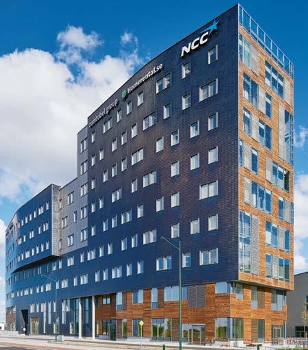 Yta: 3700 m 2 Fasadsystem: Ventilerad fasad med