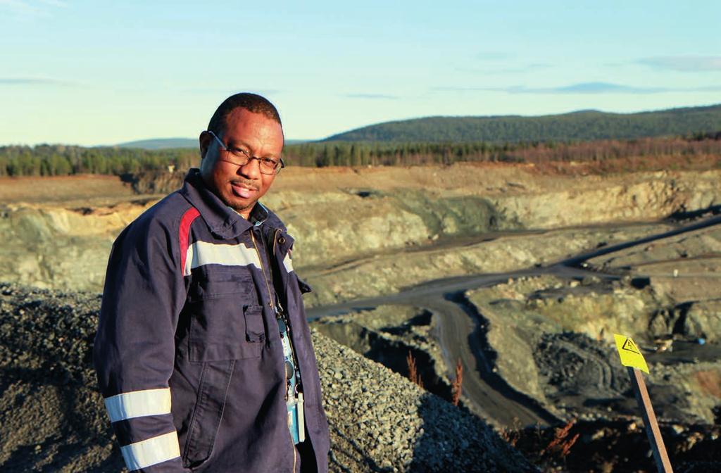 Efter att ha undersökt LKAB:s malmkropp Printzsköld under sina fyra år som forskare vid Luleå tekniska universitet kände han att han ville arbeta på LKAB.