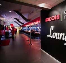 Röda Rummet har gjort en förvandling och profileras numera som Ricoh Lounge den ultimata träffpunkten dit du naturligtvis har tillträde.