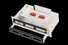 TD Fiberoptik 14 -system Tekniska egenskaper 1800mm 2200mm Kapacitet: 1152 SC 1536 SC Höjdenheter (U): 24 32 Vikt: 80 kg 90 kg ODF-system TD Fiberoptik 14"-system ODF-stativen kan hantera 16