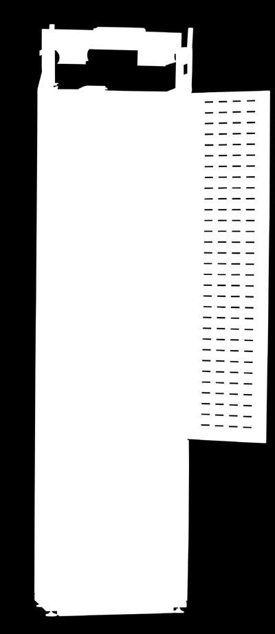 Kablagesektionerna är lackerade med gul pulverlack. ODF-stativ TD Fiberoptik 14 BABA10137-M/V18...E50 041 13...1800mm BABA10137-M/V22...E50 041 12... 2200mm SXAA130257.