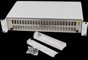 ODF-system LightMate LightMate ODF 19" 48xLC Quad 2U Utdragbar ODF-enhet med komplett inredning för