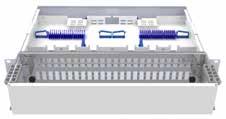 ..E50 580 87 LightMate ODF 48xSC-D Front+radiebegränsare 2U  Försedd med radiebegränsare och