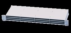 ..E50 580 83 LightMate ODF fast 4xSC D 1u Enkel ODF-enhet för fast montage. För upp 8 SC kontakter.