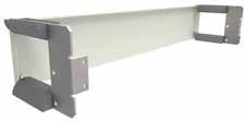 ..E50 578 25 LightMate Frontkit + radiebegränsare och golvstöd ODF 1U Signeringsplåt med radiebegränsare och stöd för patchcords.