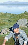 WESTERBERG Figur 4. Den mycket sällsynta polarstjärnblomman tillhör Nissuntjårros specialiteter. Foto: Sture Westerberg, 6 augusti 2008.