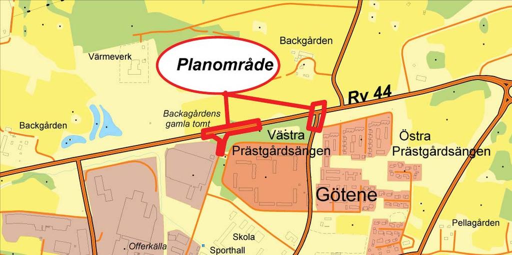 TIDIGARE STÄLLNINGSTAGANDEN Beslut Götene kommun har beslutat upprätta en ny detaljplan för