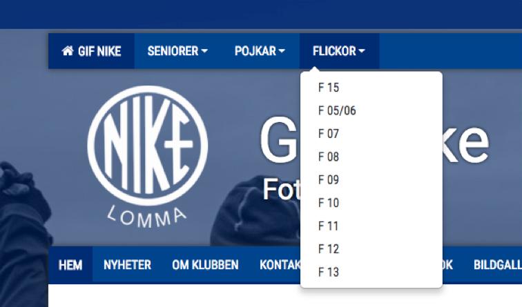 Flytta dokument Välj ditt lag I toppmenyn Klicka på document.
