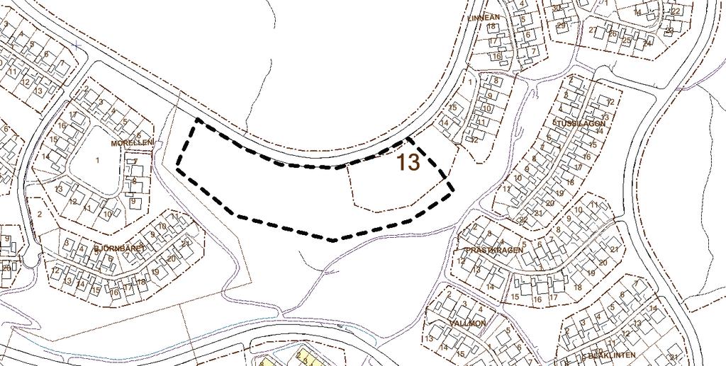 Planbeskrivning Planens syfte och huvuddrag Planens syfte En ny detaljplan över området Norra Vitsippan ska möjliggöra för flerbostadshus med omkring 90 lägenheter i två till fyra våningar med