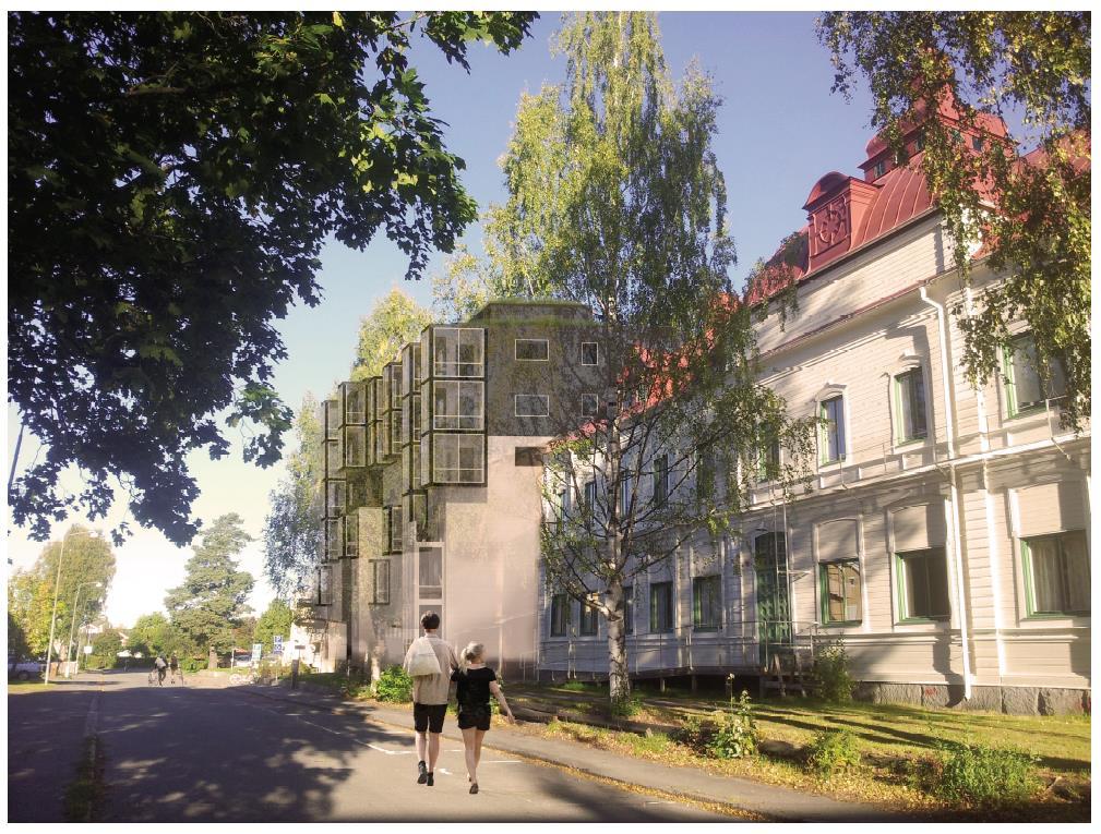 VAB) Vy från sydost, från