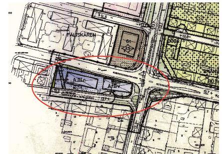 För planområdet gäller idag en stadsplan, fastställd 1980-10-24. Området är där avsatt för allmänt ändamål (A), vilket är en äldre bestämmelse som inte är aktuell idag.