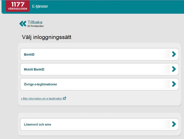 Guide till hur du loggar in i 1177 Vårdguidens e-tjänster - PDF 