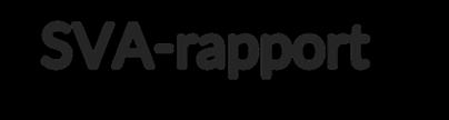SVA-rapport