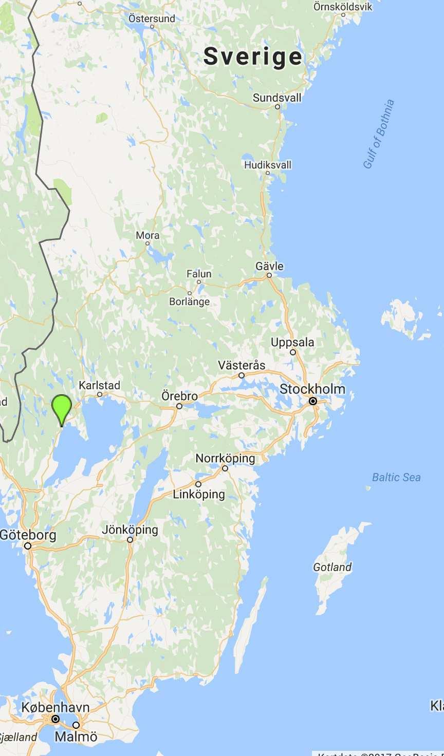 5 BESKRIVNING AV VALD KOMMUN Av de 20 kommuner som är grönmarkerade i tabell 1 var det Åmåls kommun som hade högst befolkningstäthet.