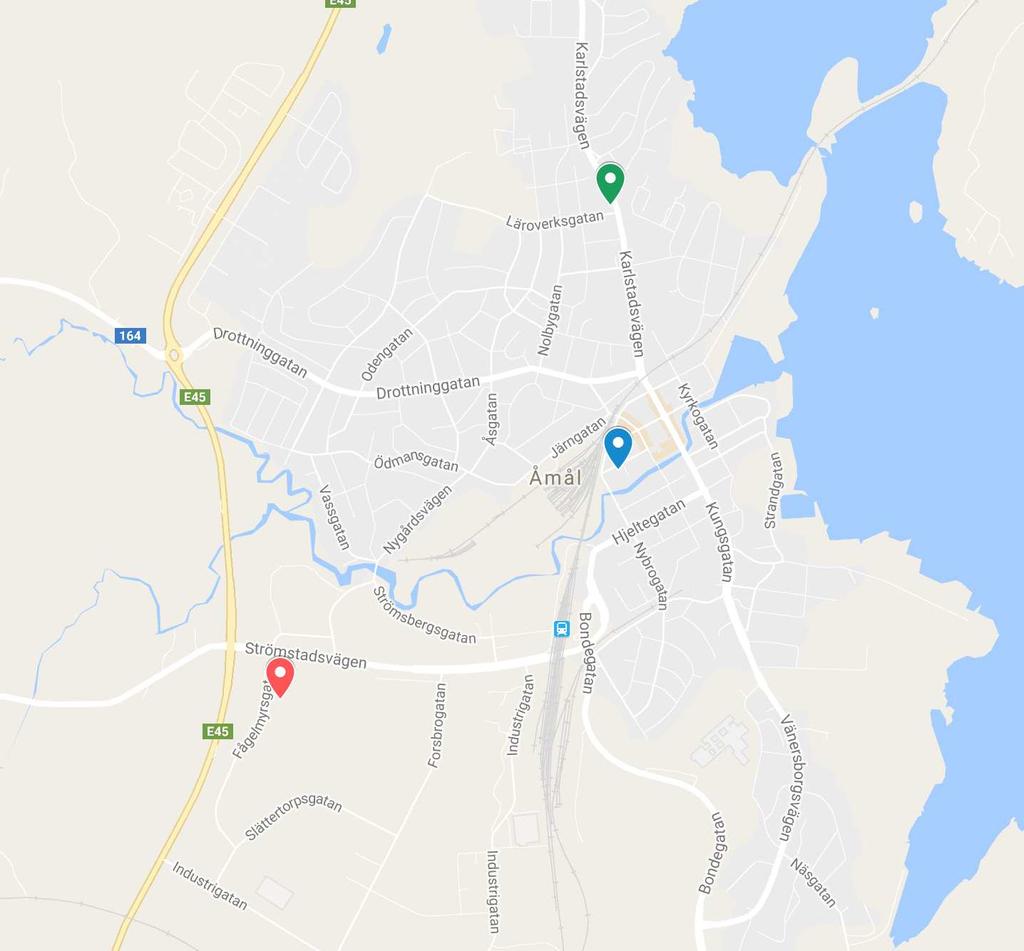 5.2 Postuthämtningsställen i Åmål kommun Steg 2 är en beskrivning av postuthämtning i den valda kommunen.