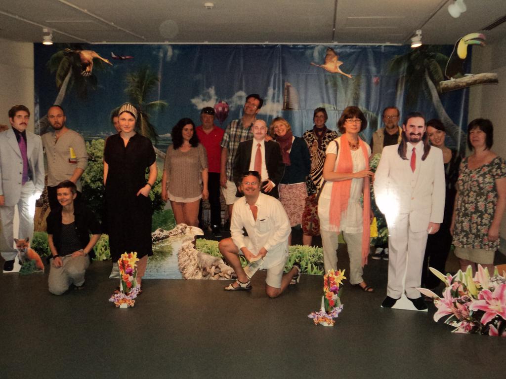 Foto: Jonas Eskilsson Från vänster: Fredrik Egerstrand, Anna Linder, Melissa Lindgren, Petra Johansson, Paula Wahlbom, Mats Olsson (handledare),