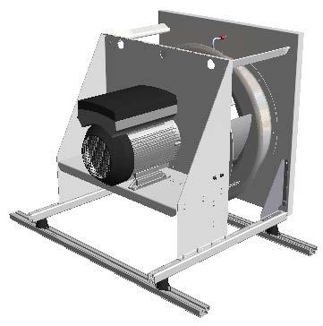 ELFD levereras med någon av följande motortyper: Översikt Motor med integrerad varvtalsstyrning Storlek 06060 EC-motor med inbyggd elektronisk varvtalsstyrning. Fläkthjul i aluminium.