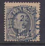 Normalstämpel 14 började användas 1884. Det är en sällsynt stämpel på frimärken med Oskar koppartryck och mer vanlig på boktryck. tigt. Detta syntes också i form av att olika stämplar kom till.