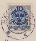 Likaså infördes lådbrevstämplar för post som lämnats i postlåda, vilket var en nyhet kring år 1900. I Halmstad fanns två olika lådbrevstämplar med olika diameter och storlek på Lbr.