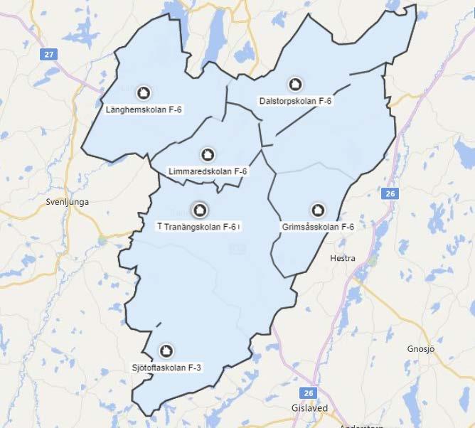 Tranemo kommun Särskild anordnad (upphandlad) skolskjutsen i Tranemo kommun omfattar ca.