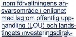 Anskaffning av varor och Lt-dir/Bitr t-dir/fc/bitr FC nvesteringar över 50 Mkr tjänster överstigande 1 beslutar fullmäktige om.