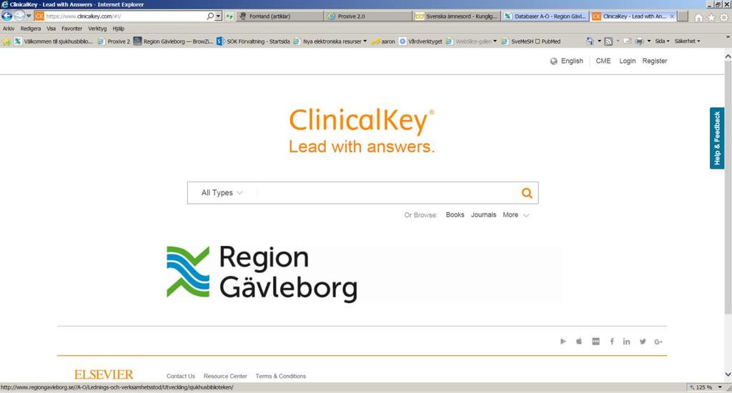 ClinicalKey är en medicinsk söktjänst som främst riktar sig till läkare, utgiven av förlaget Elsevier. ClinicalKey innehåller elektroniska tidskrifter och böcker med klinisk inriktning.
