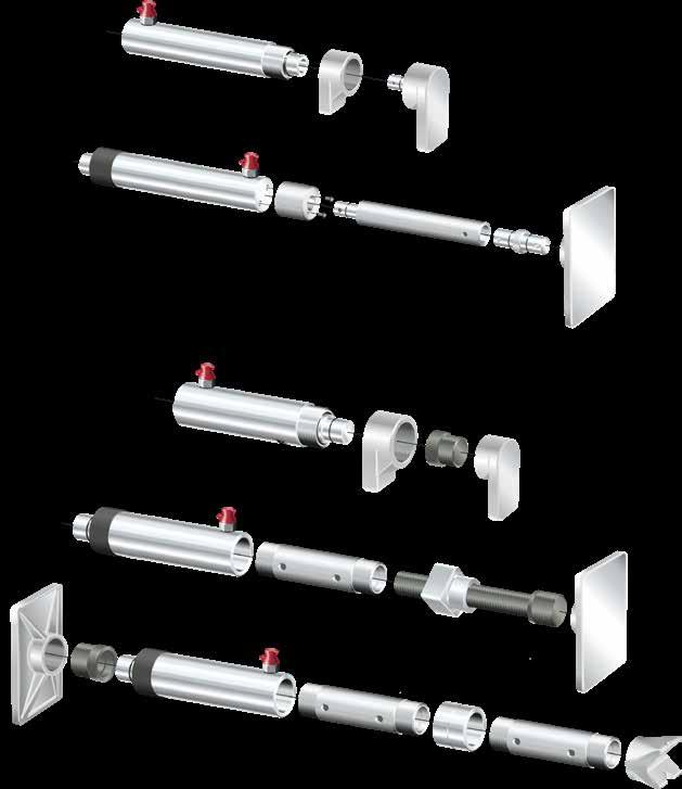 Hydrauliska tillbehör YLINDERTILLEHÖR FÖR F & F - SERIEN För F / F cylindrar (49 kn) F 49 kn TD420 - Spännklack TD419 - Spännklack TS430 - Stödplatta F 49 kn TF50 - dapter Förlängningsrör TM421 -