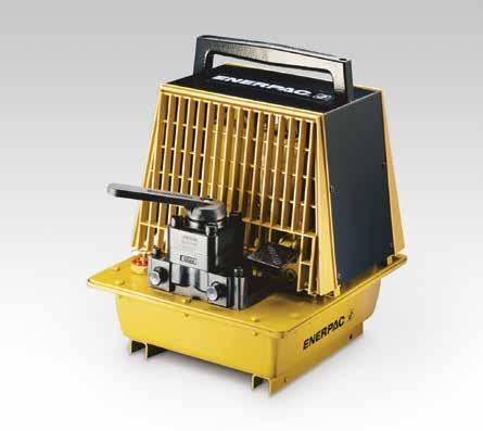 Bilden: PAM-1041 Hydrauliska luftpumpar PAM Serien Tankkapacitet: 4,0-8,0 liter Oljeflöde vid angivet tryck: 0,15 l/min Luftförbrukning: 510 l/min Maximalt arbetstryck: 700 bar Låsventiler Pumpar med