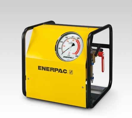 Ultrahögtrycksluftpump ATP-10 ATP Serier Tankkapacitet:,8 liter Oljeflöde vid angivet tryck: 0,07 liter/min. Maximalt arbetstryck: 10 bar Denna pump arbetar vid extremt högt tryck.