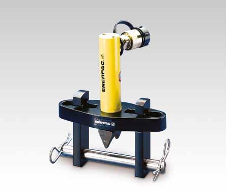 Hydrauliska flänsspridare På bild: FS-56 FS, STF Serien Kapacitet: 5 och 10 ton Öppning: 70-216 mm Maximalt arbetstryck: 700 bar Verktygs- och pumpsatser Båda flänsspridare finns tillgängliga i en