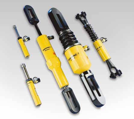 BRC, BRP-Serien, dragcylindrar Från vänster till höger: BRC-, BRC-46, BRP-06, BRP-606, BRP-106C Det bästa inom dragkraft Pump- och cylindersatser Alla cylindrar markerade med en *