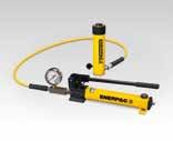 Cylinder-pumpsatser, enkelverkande KOMBINATIONSEXEMPEL Vald cylinder: RC-106, enkelverkande cylinder med 156 mm slaglängd SC Serien Val av sats: Välj cylinder Välj pump Sök upp modellnumret i den