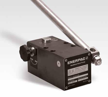 Handpumpar för flera olika vätskor På bilden: MP-110 MP Serien Flöde vid angivet tryck: 2,2-21,8 cm /slag Maximalt arbetstryck: 110-0 bar MP-seriens handpumpar för flera vätskor - typiska