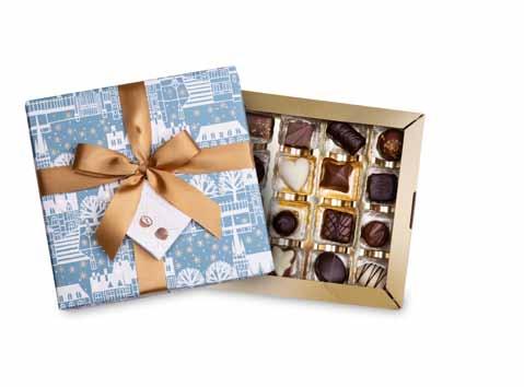 sweet chocolates Metallask med vintagemotiv som för