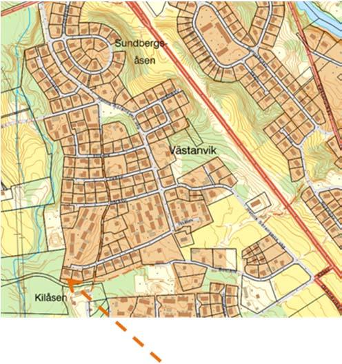 4 PLANDATA 4.1 Lägesbestämning och areal Marken ligger utanför gällande detaljplan nr 066 i omedelbar anslutning till och söder om fastigheten Västanvik 1:577. Planområdets areal är 1 365 m². 4.2 Markägarförhållanden Fastighetsägare Fastigheten Västanvik 1:577 Fastigheten Västanvik 1:577 ägs till 50 % av planintressenten, Morgan Eriksson.