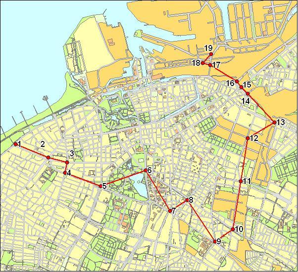 Flöde, bilar/medelvardagsdygn 5.4. Innerstadssnittet Genom att följa trafikutvecklingen i Innerstadssnittet fås en uppfattning om hur mycket trafik som kommer in- och ut ur Innerstaden dagligen.