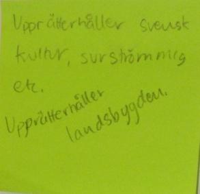 delar ut olika uppsättningar av två-färgade klisterlappar (Post it) och be eleverna att skriva ett argument på varje Post it och använda de olika färger för att