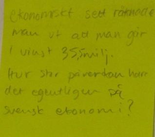 Lärarguide När eleverna har skrivit argument på Post it-lapparna är det dags att sätta upp dem på en whiteboard och börja gruppera lapparna och sätta namn på