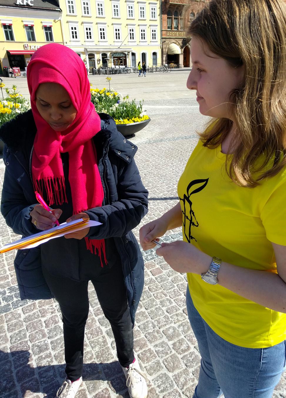 rekrytera nya medlemmar och vi pratade om kommande arbete kring