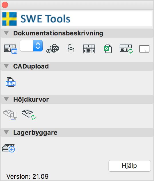 SWE Tools Information SWE Tools SWE Tools är en Add-on som är framtagen för att underlätta för användare gällande dokumentationsbeskrivningar, det finns funktioner som är gratis och andra funktioner