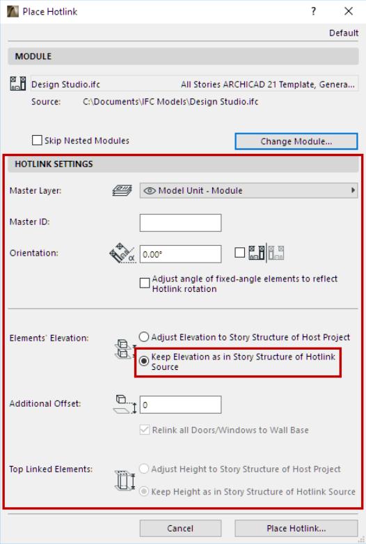 8.2. Arbetsflöde IFC-Import till ARCHICAD Nedan visas en metod som underlättar import och ger en bra struktur med hjälp av Hotlink IFC File.