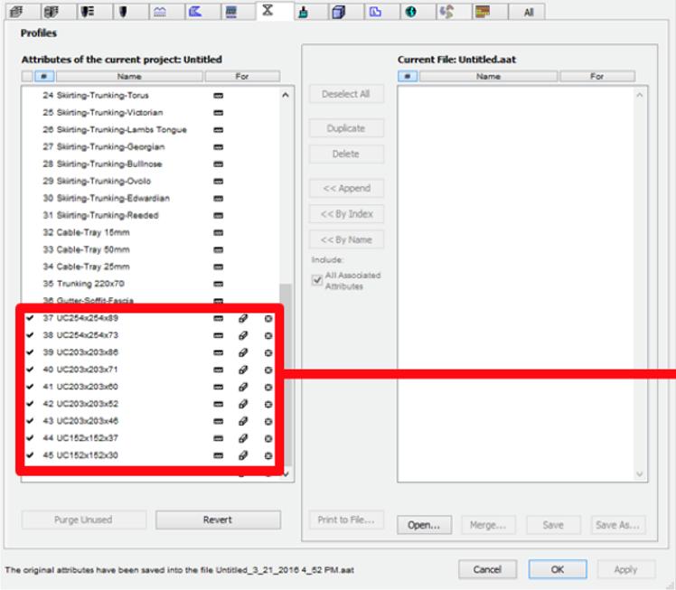 8.2.1. Hantera attribut för importerade IFC-filer När en IFC-fil importeras med alternativet Convert to construction elements, otherwise objects/morphs, kommer attribut att skapas i ARCHICAD-filen.