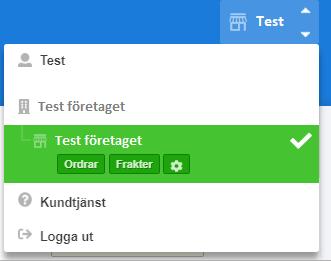 Registrera företagskonto Klicka på Logga in / Registrera nytt Företag i menyn eller knappen Registrera nytt Företag på loginsidan.