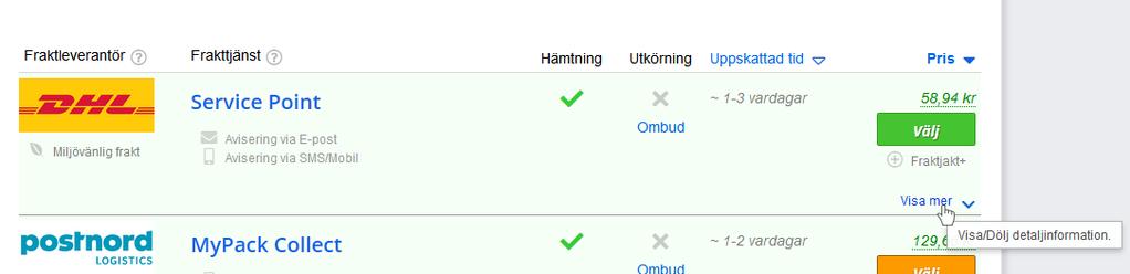 Du kan även göra inställningar kring detta under dina användarinställningar eller